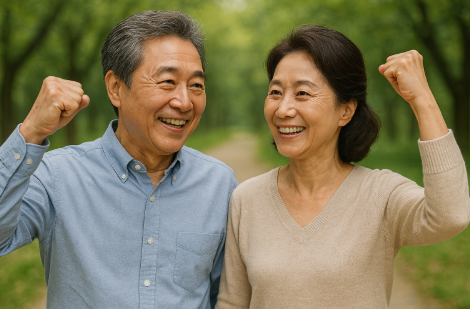 건강한 4050 중장년층