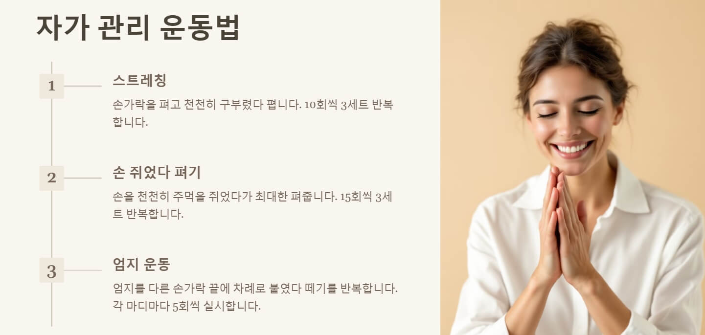 손가락 관절염 치료법 증상