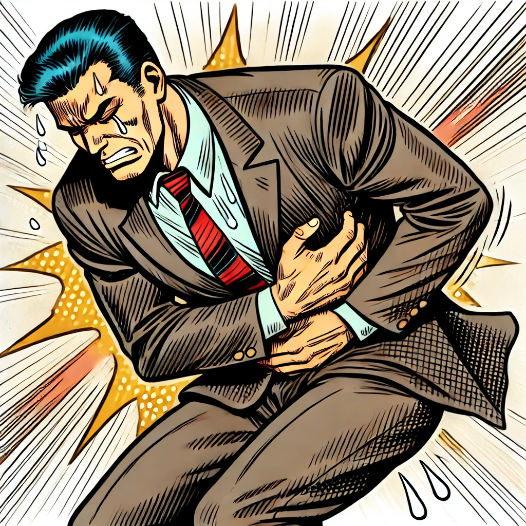 신장이 아픈 남성