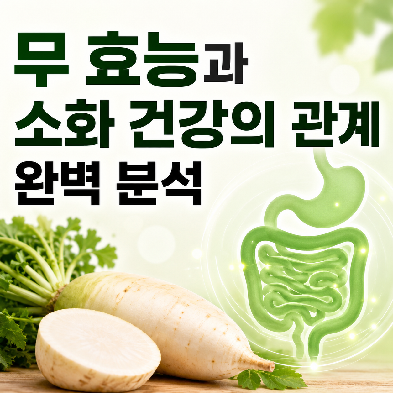 무가 소화에 좋은 이유