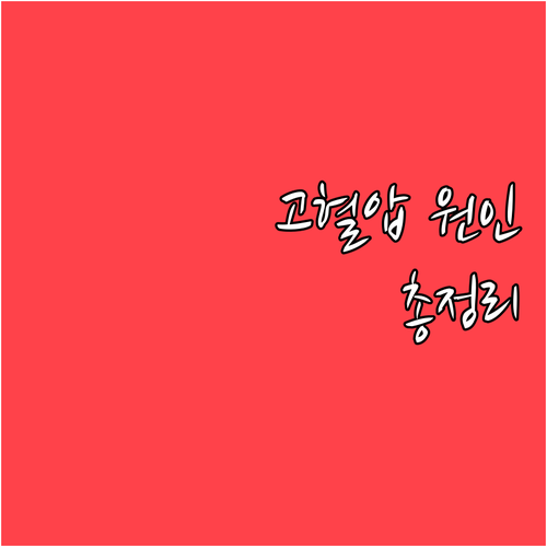 침묵의 살인자 고혈압 원인부터 관리까