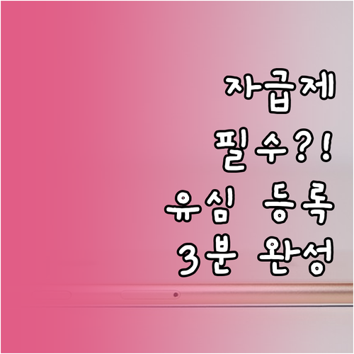 자급제폰 알뜰폰 유심 등록 준비물과 ..