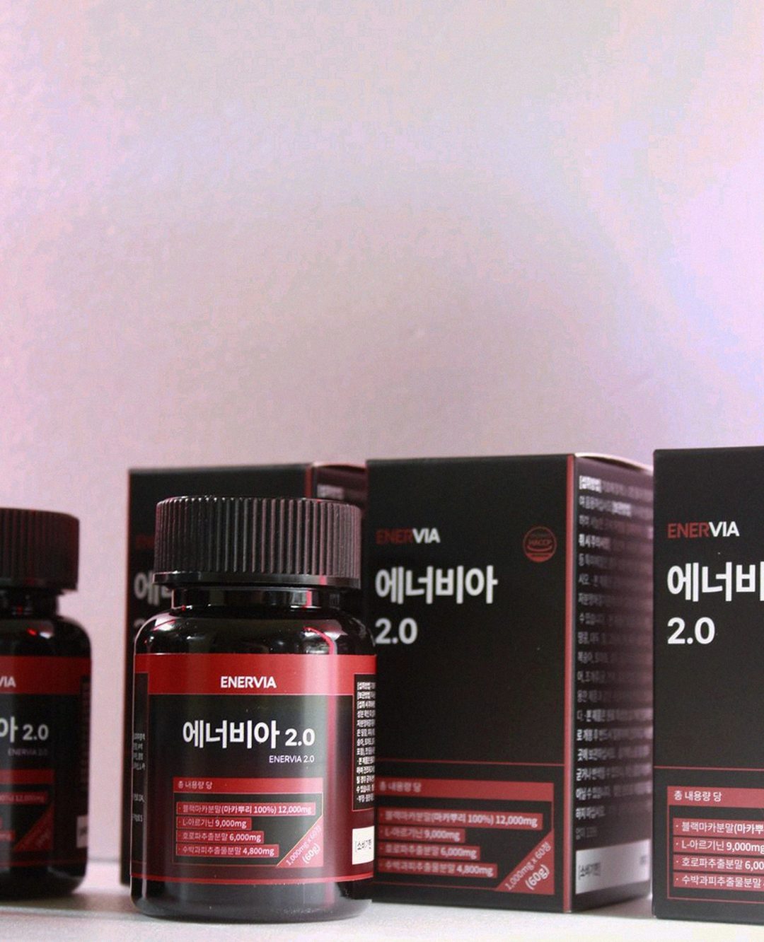 Korean Asian woman taking supplements with water before night shift