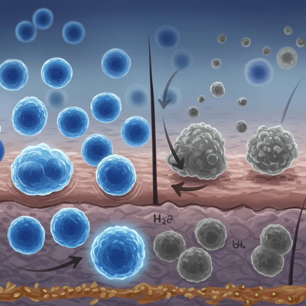 노화에 따른 피부 세포 변화와 신진대사 저하