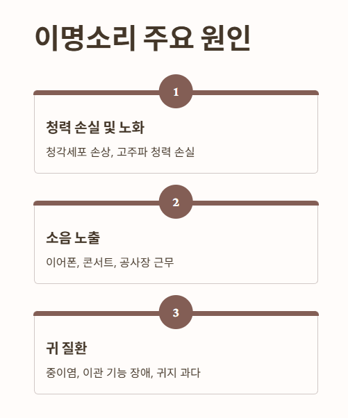 이명소리 원인