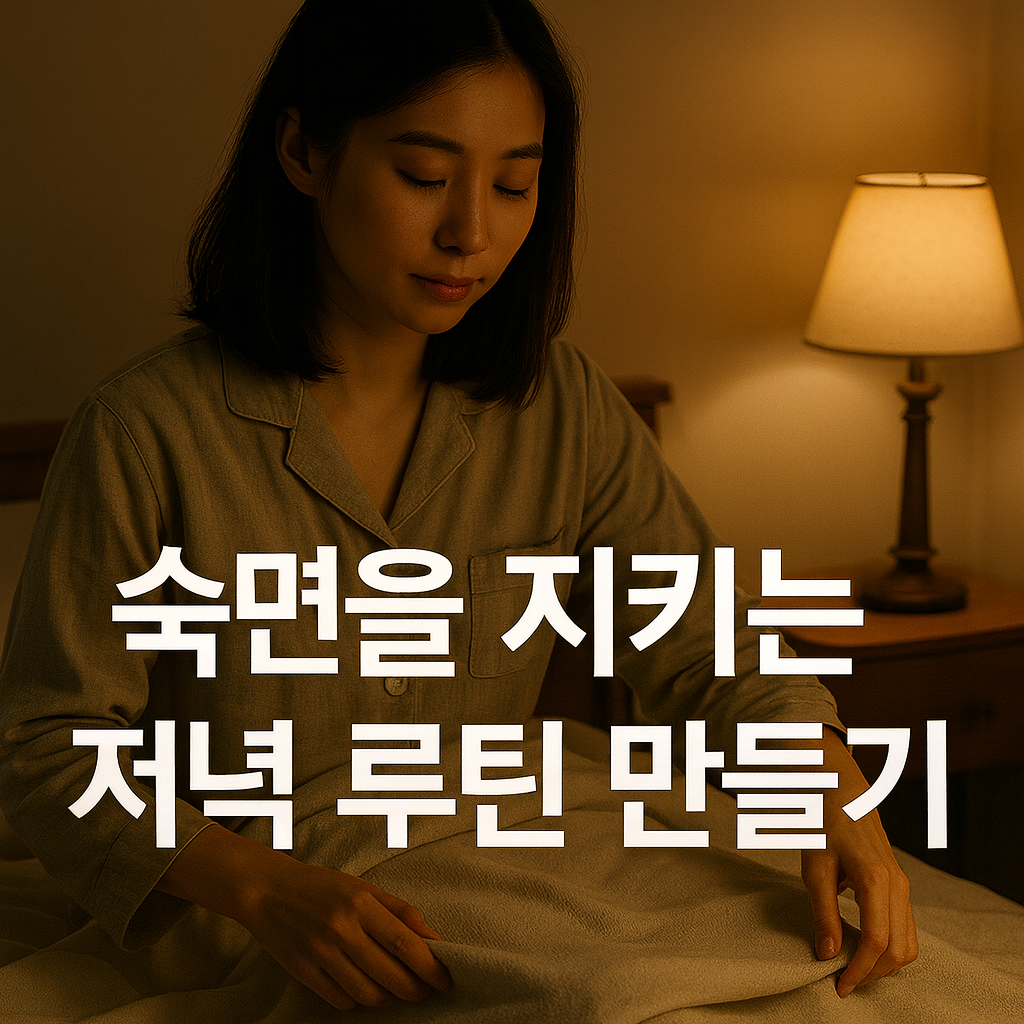 숙면을 지키는 저녁루틴 만들기, 실사형 이미지