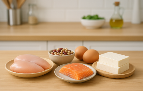 닭가슴살, 달걀, 생선, 두부, 콩류 탈모 예방 음식