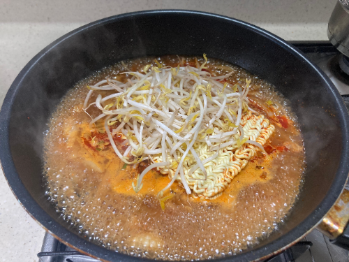 초간단 굴짬뽕라면 레시피 해장라면