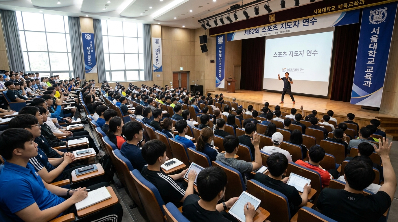 스포츠지도사 자격증 취득의 마지막 단계인 90시간 연수 교육 현장