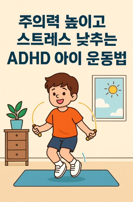 주의력 높이고 스트레스 낮추는 ADHD 아이 운동법 추천
