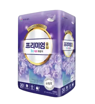 가성비 좋은 두루마리 휴지 추천 - 한국펄프 프리미엄 골드 30m 30롤