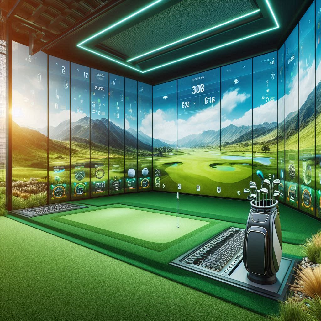 스크린골프장 배경