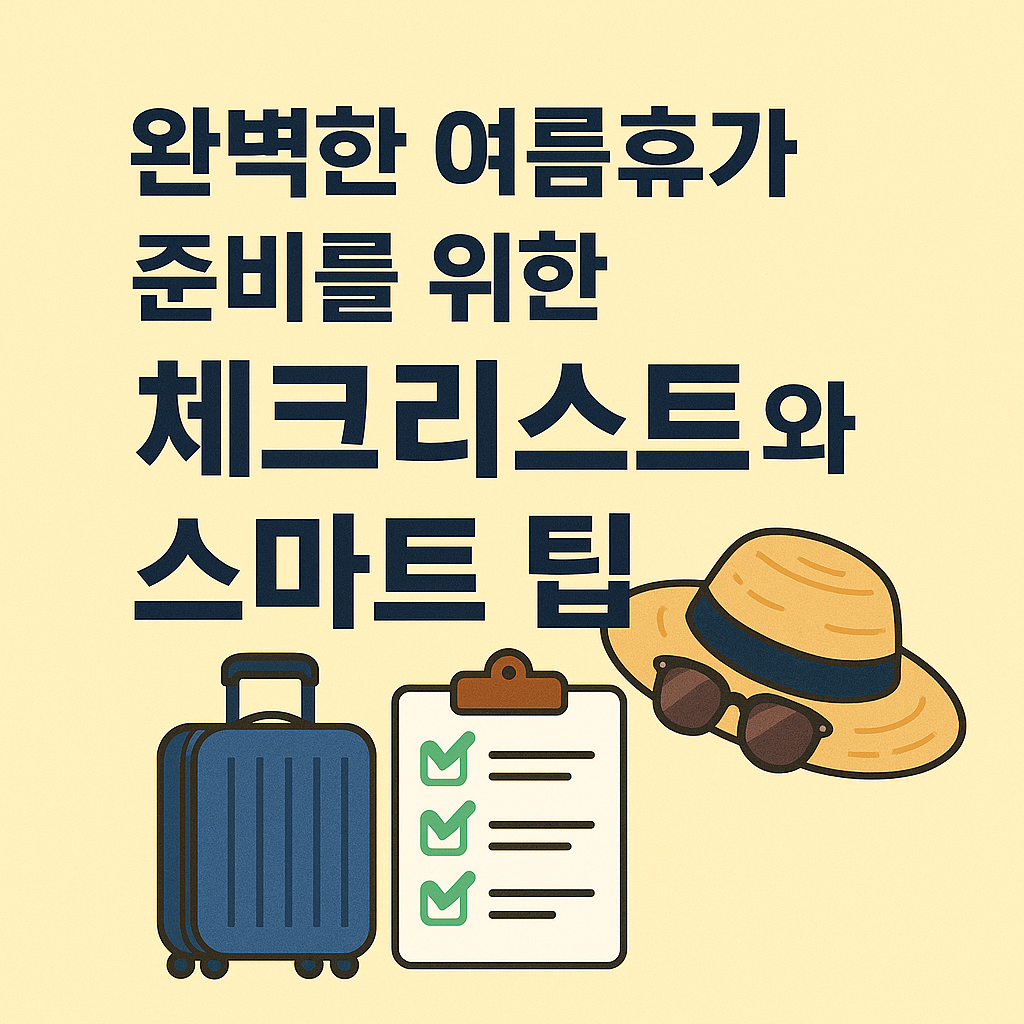 여름휴가 준비를 위한 체크리스트와 스마트 팁