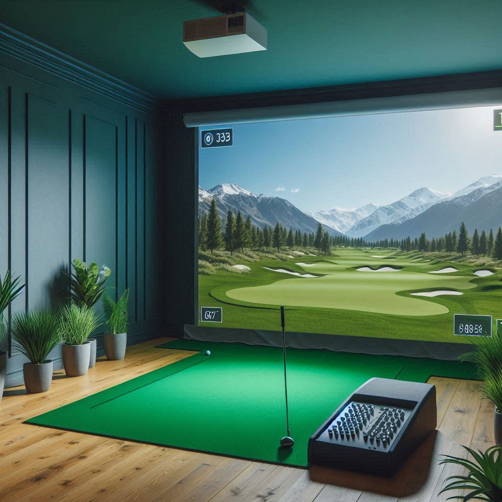 스크린골프장 배경