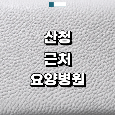 산청군 요양병원