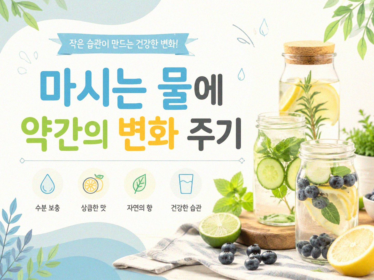 물을 제때 마시게 도와주는 나만의 노하우