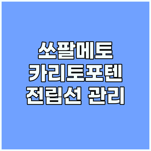 쏘팔메토 vs 카리토포텐: 중년 남성..