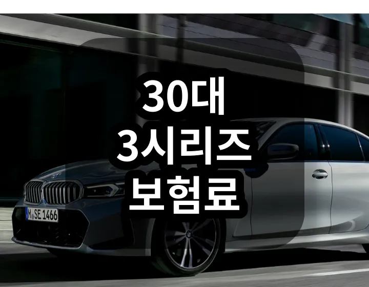30대 3시리즈 보험료