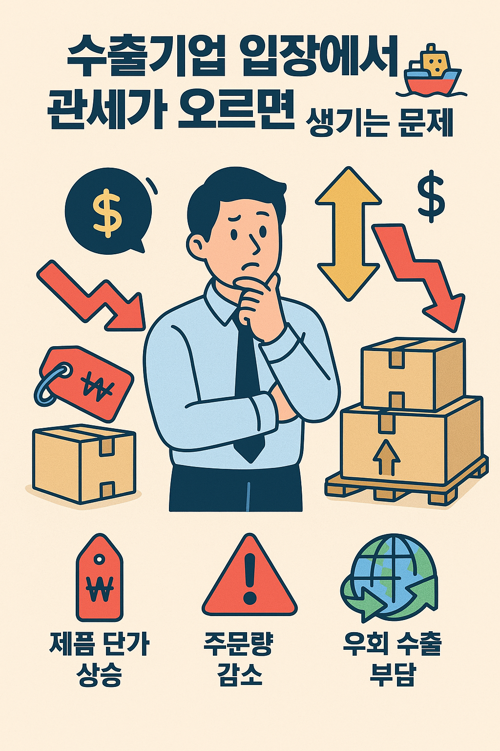수출기업 관세가 오르면 생기는 문제에 대한 썸네일 이미지