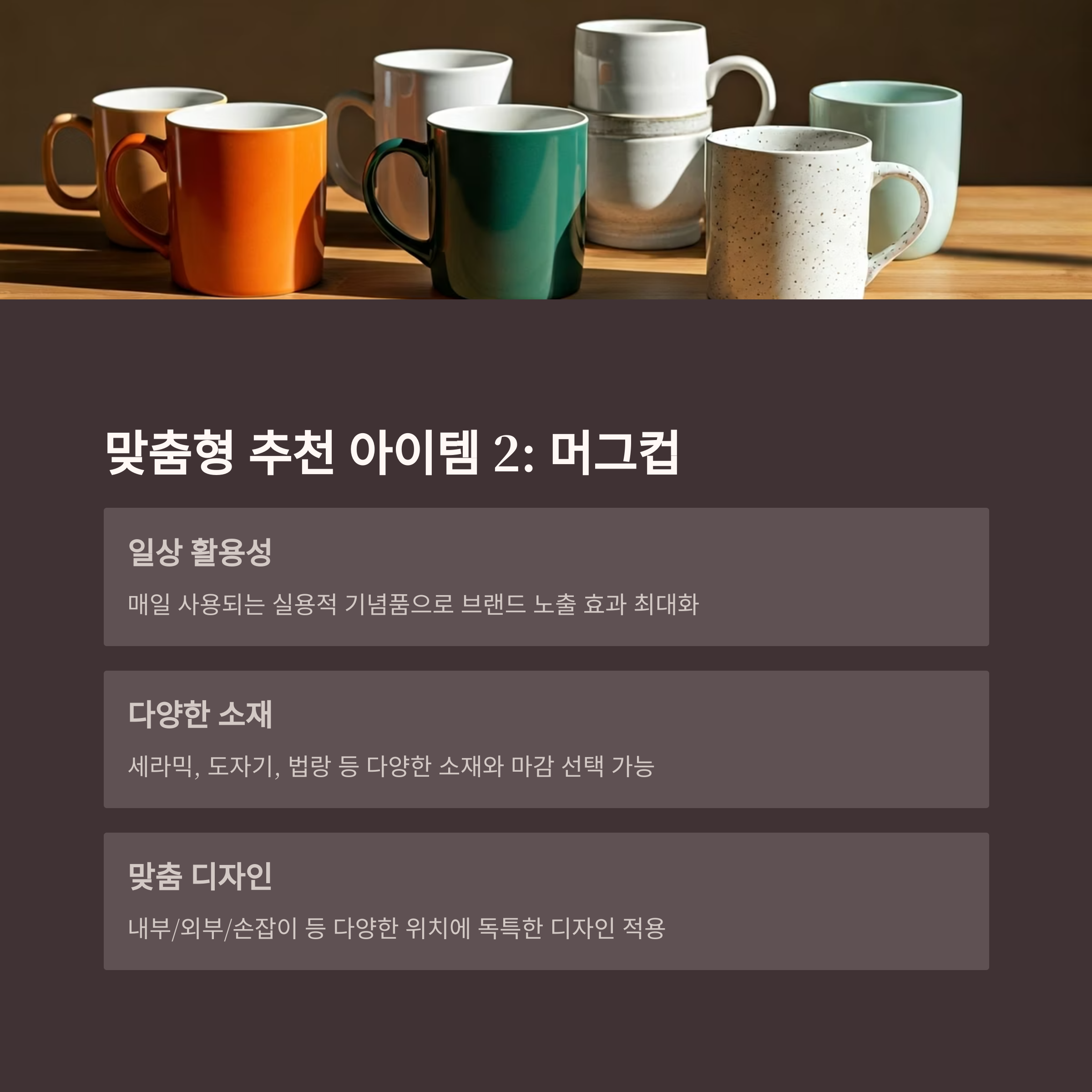 기념품 제작 머그컵 주문제작