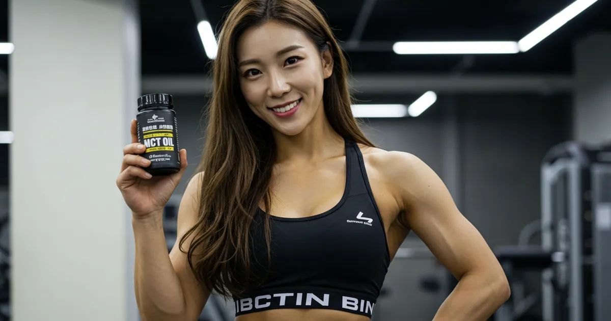 MCT오일 여자 이미지