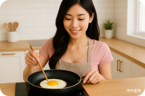 계란 프라이 하나로 풍미를 바꾸는 &lsquo;풍미 라면&rsquo;