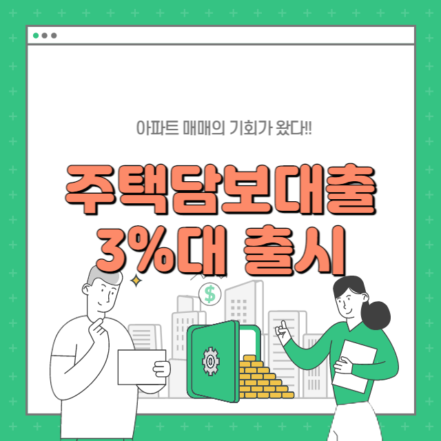 주택담보대출 3%대 출시