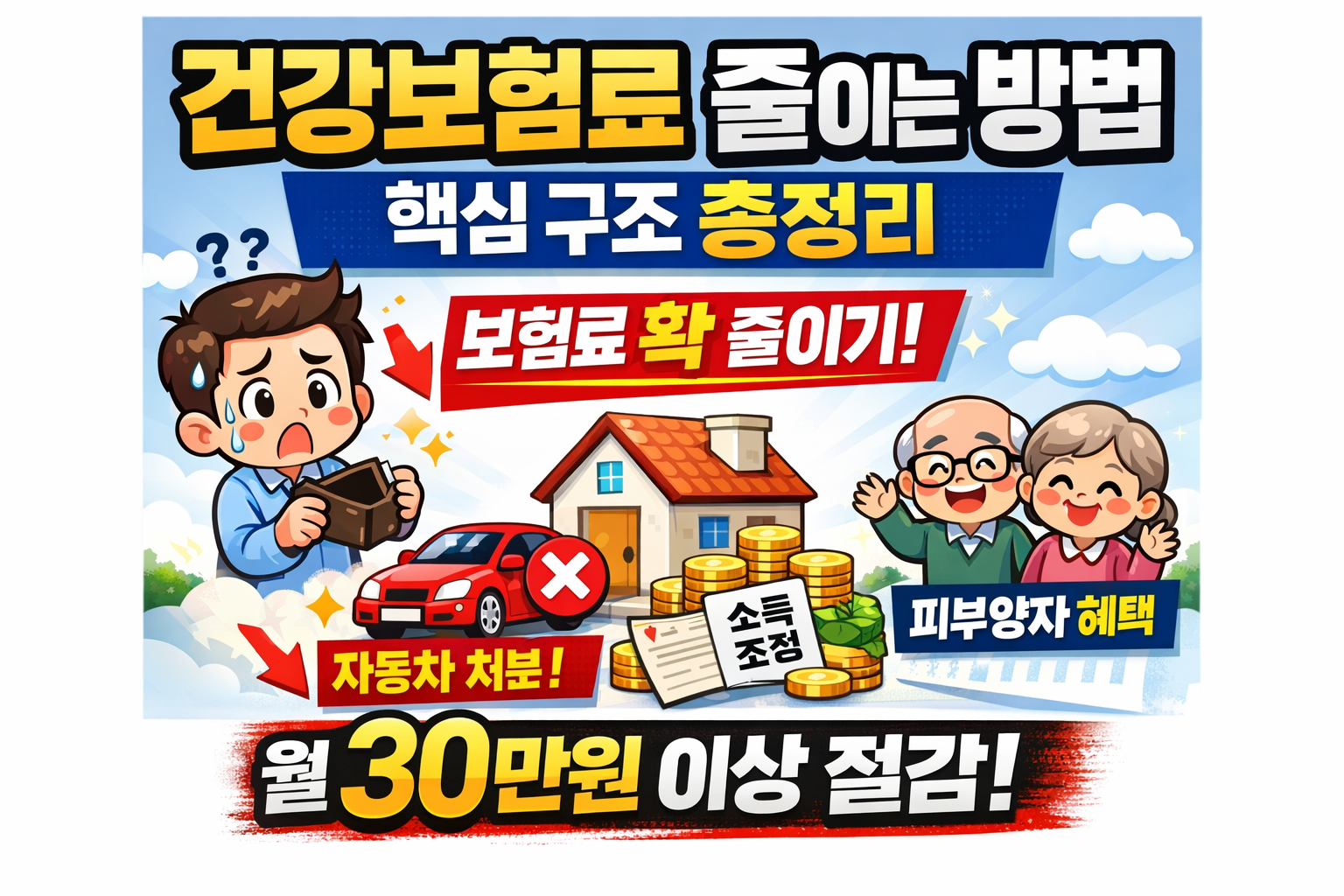 건강보험료 줄이려고 확인했던 부분