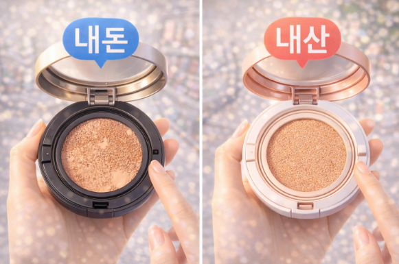 내돈내산 쿠션 팩트 비교 이미지