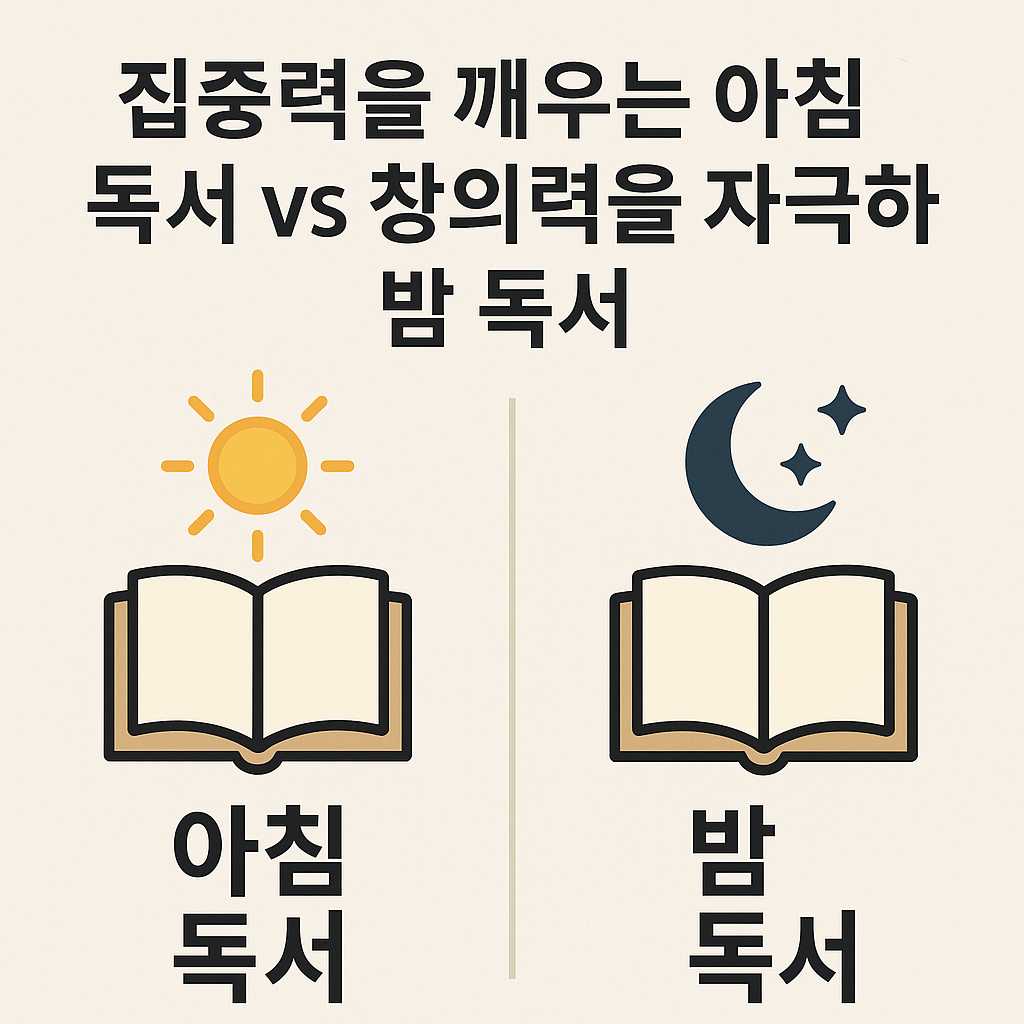 아침 독서 vs 밤 독서, 언제가 더 좋을까?