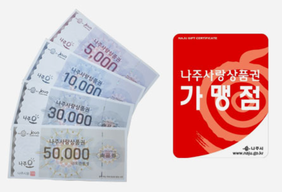 나주사랑 상품권 사용처 카드 판매처 가맹점 등록방법