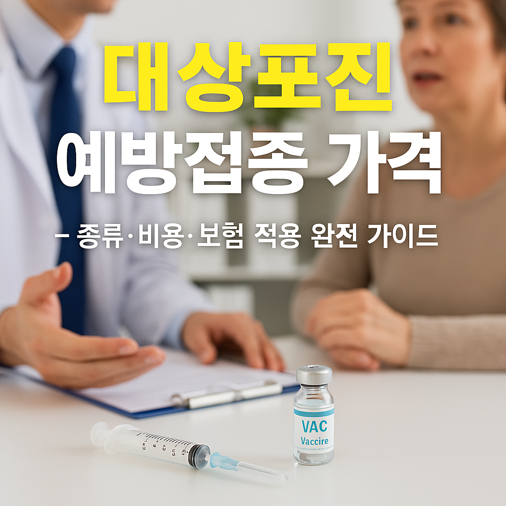 대상포진 예방접종 가격