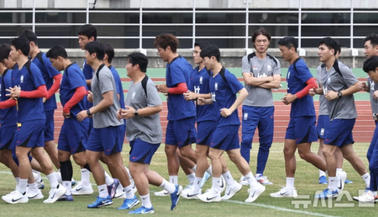 팔레스타인과 북중미월드컵 예선 1차전을 앞두며 소집된 A대표팀