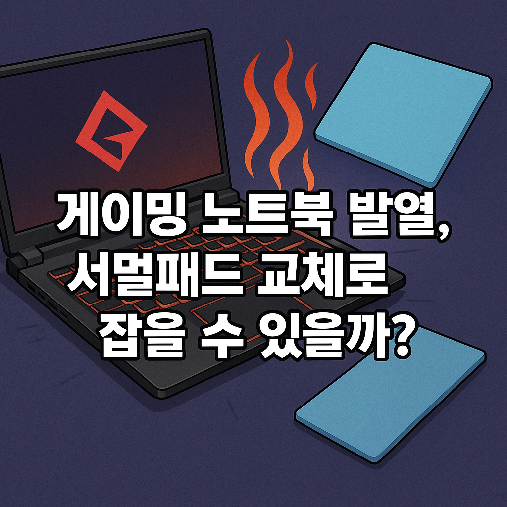 게이밍 노트북 발열, 서멀패드 교체로 잡을 수 있을까?