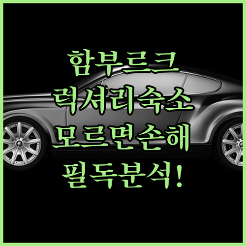 함부르크 호텔 예약 전 모르면 손해 ..