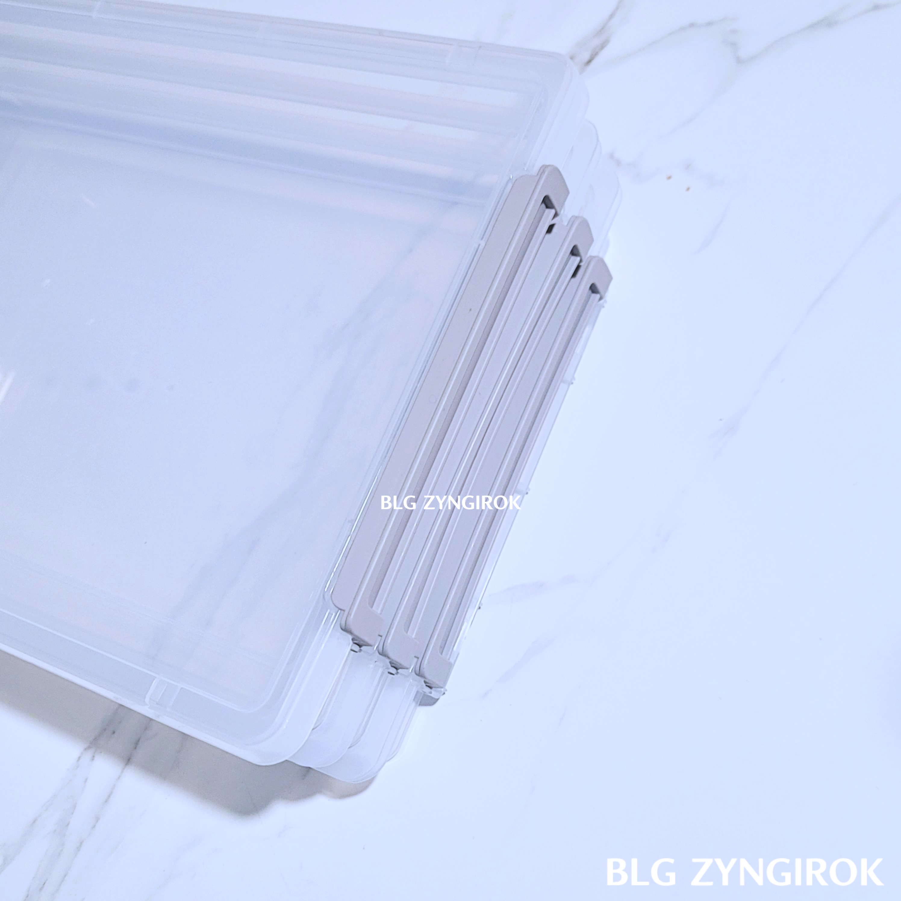 다이소 3단 정리박스의 손잡이 모습이다.