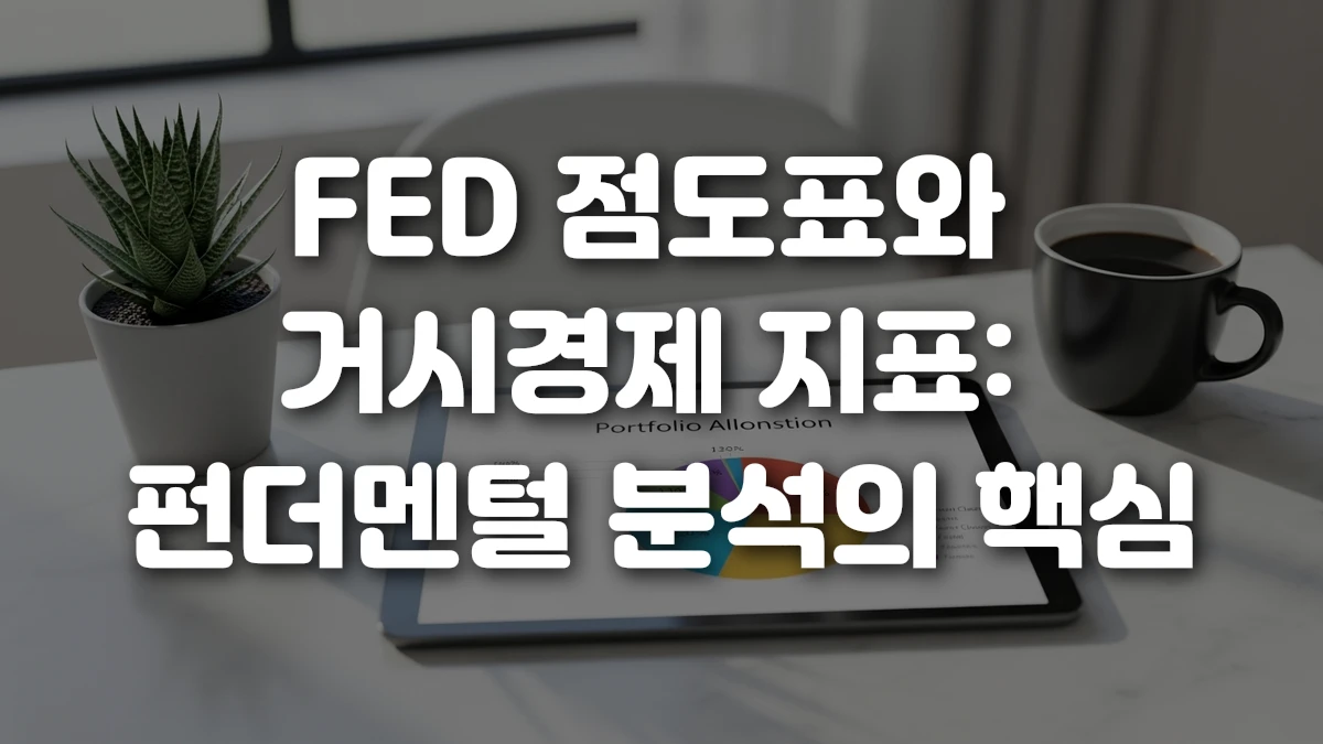 FED 점도표와 거시경제 지표 펀더멘털 분석의 핵심