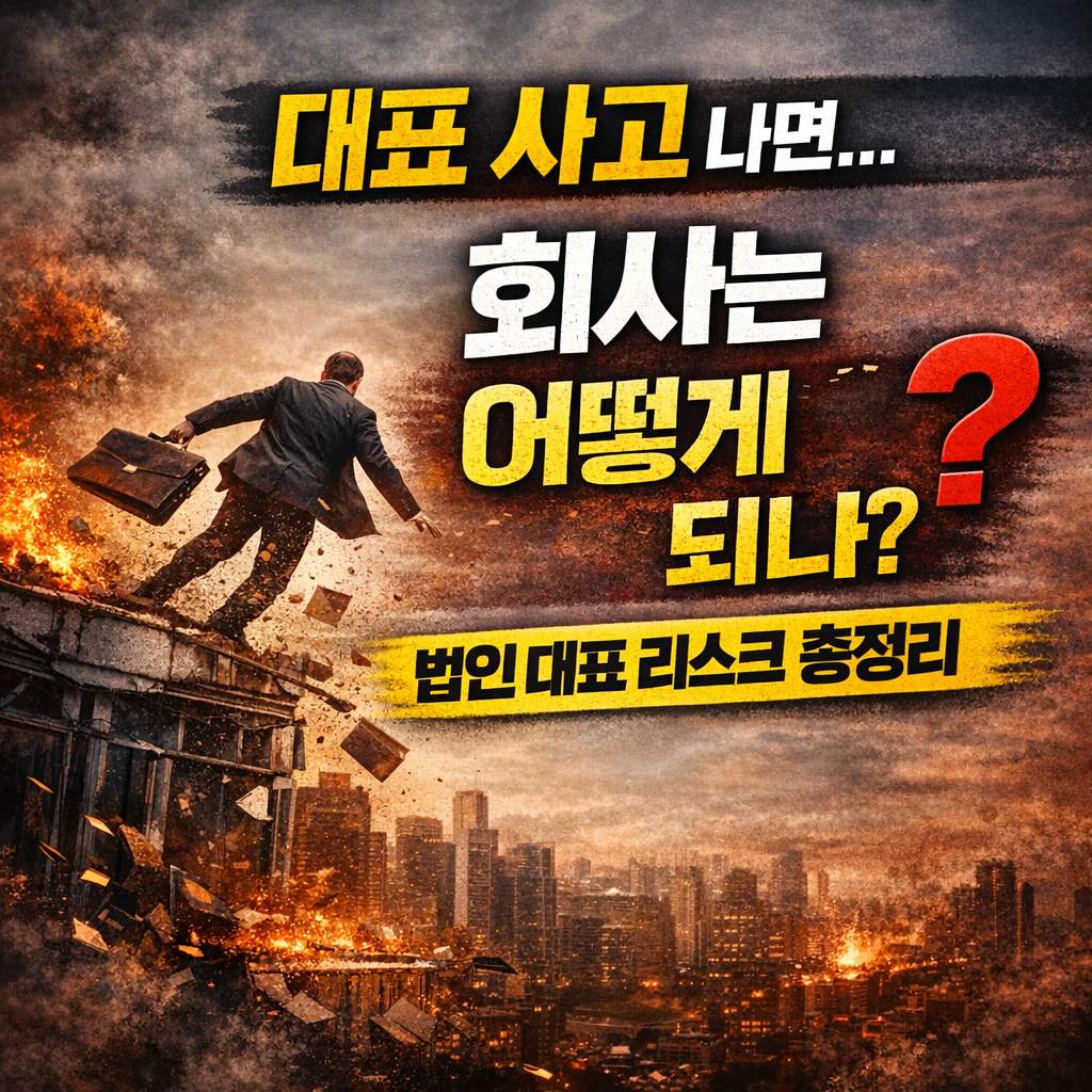 대표 사고 나면 회사는 어떻게 되나? 법인 대표 리스크 총정리