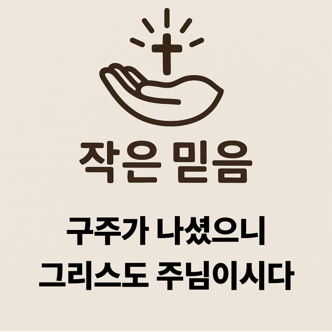 작은믿음 누가복음 2장 11절