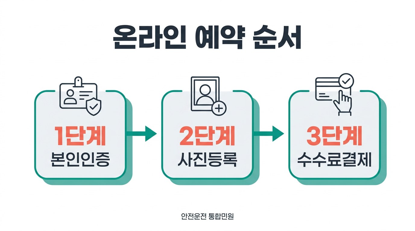 운전면허 적성검사 온라인 예약 순서