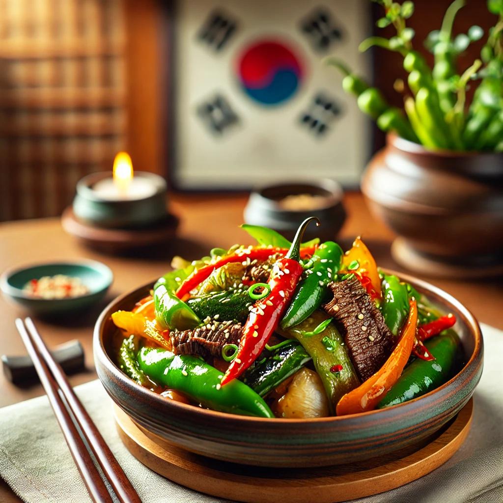 고추잡채 만들기