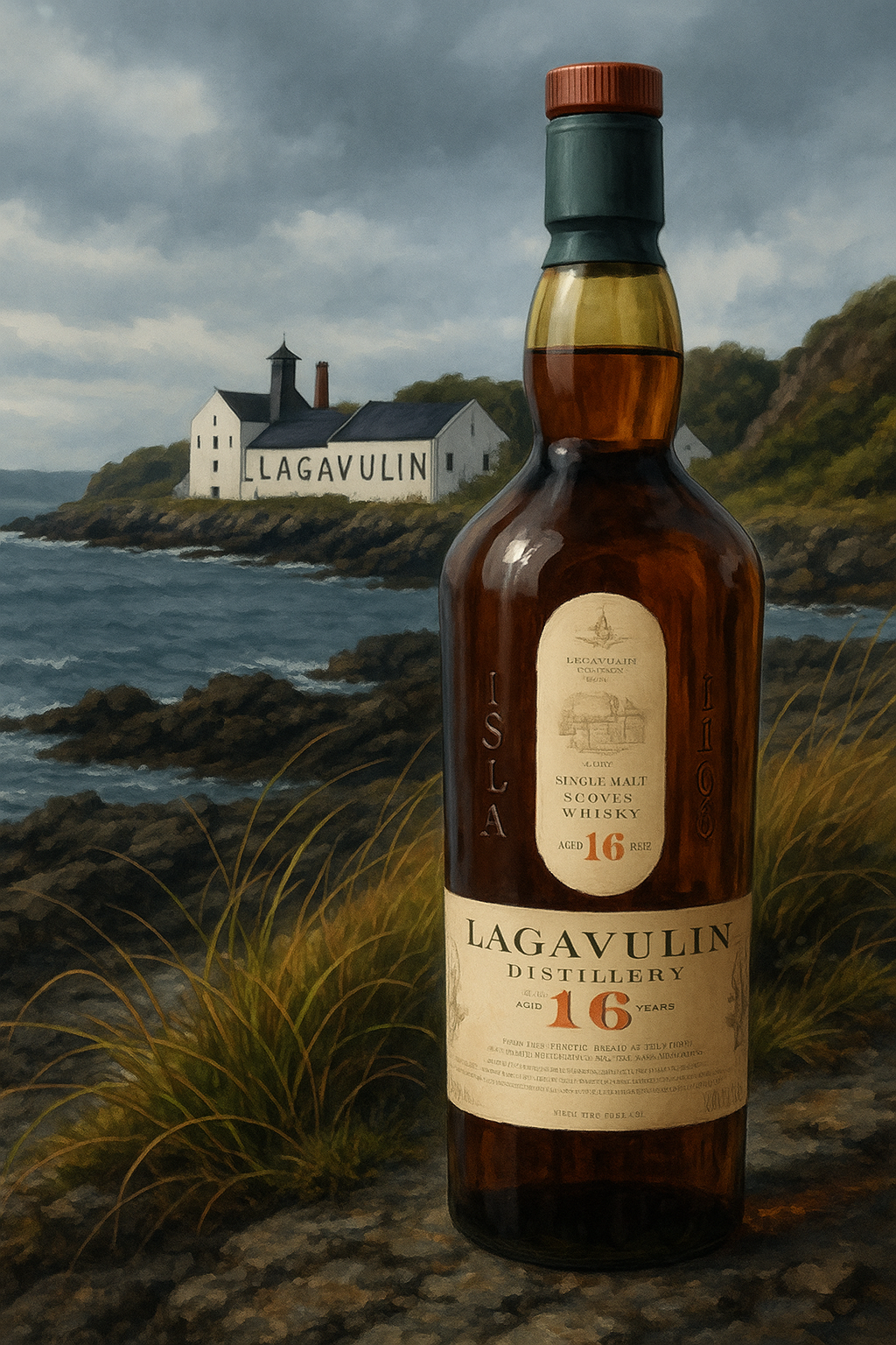 스코틀랜드 아일라섬 라가불린 증류소 위스키