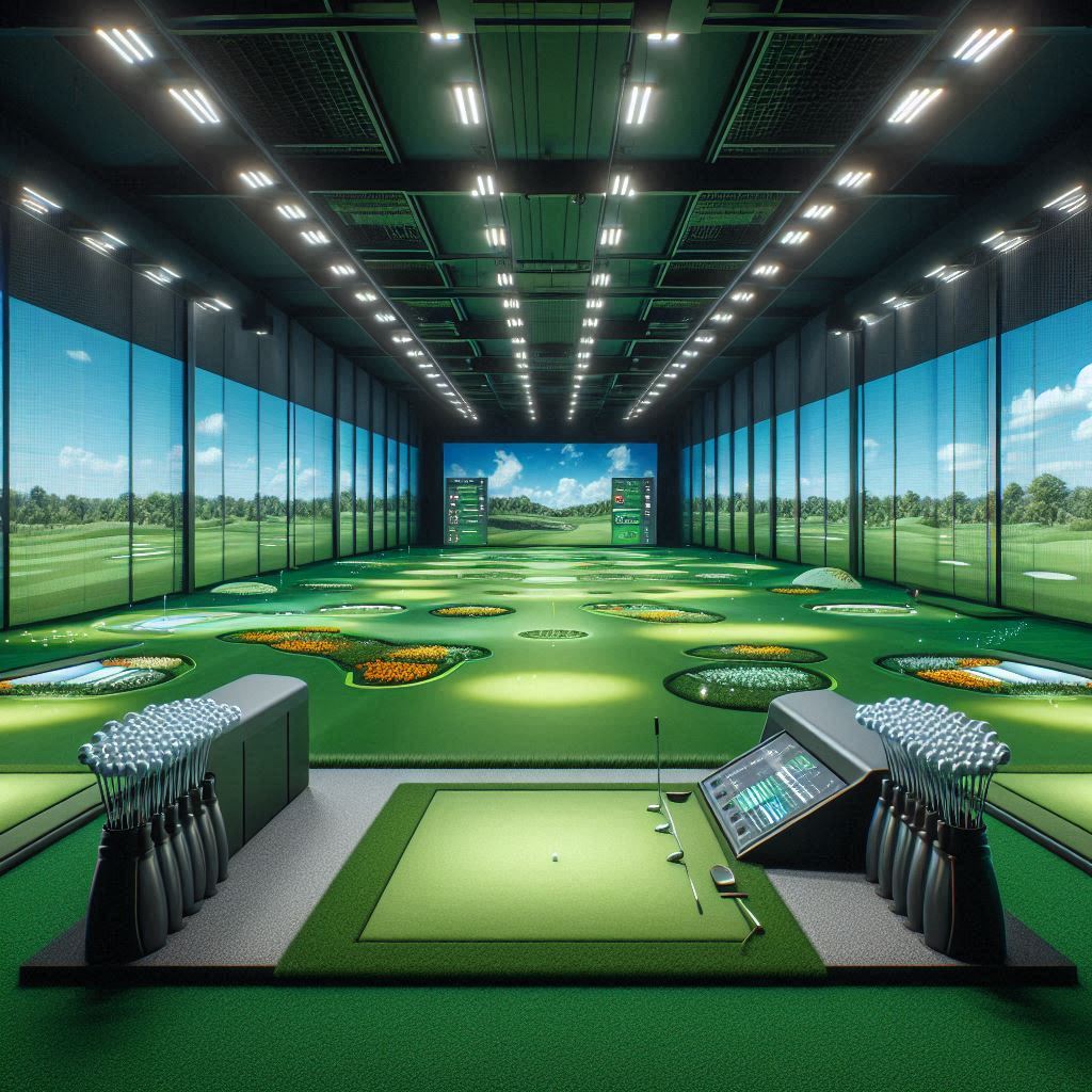 실내골프연습장 배경