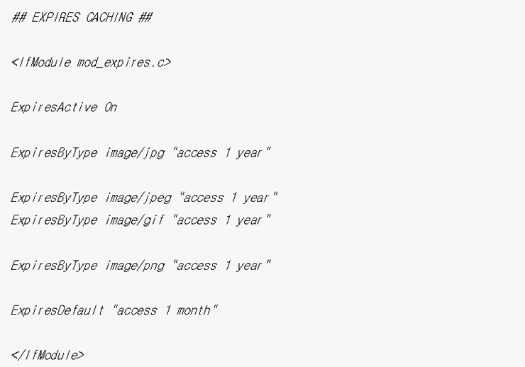 이미지 캐싱을 사용하여 사이트 속도 향상 이미지