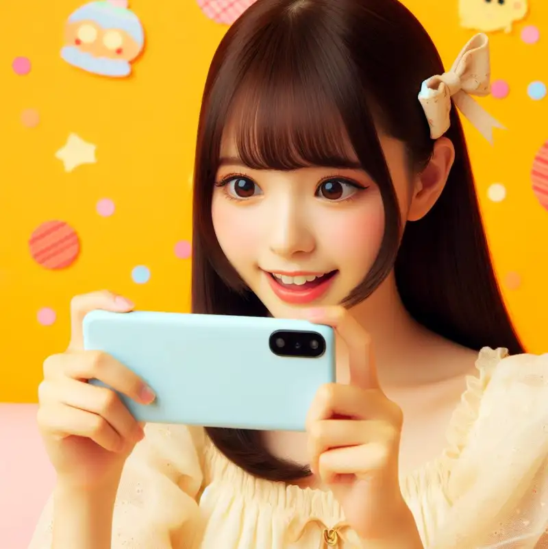 웨이브-무료-체험하는-방법으로-드라마를-보는-귀여운-여자의-모습