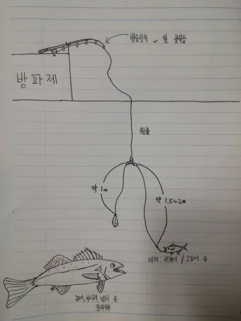 생미끼낚시 팁 감성돔 갯지렁이 미끼 꿰는 법과 입질 파악_11