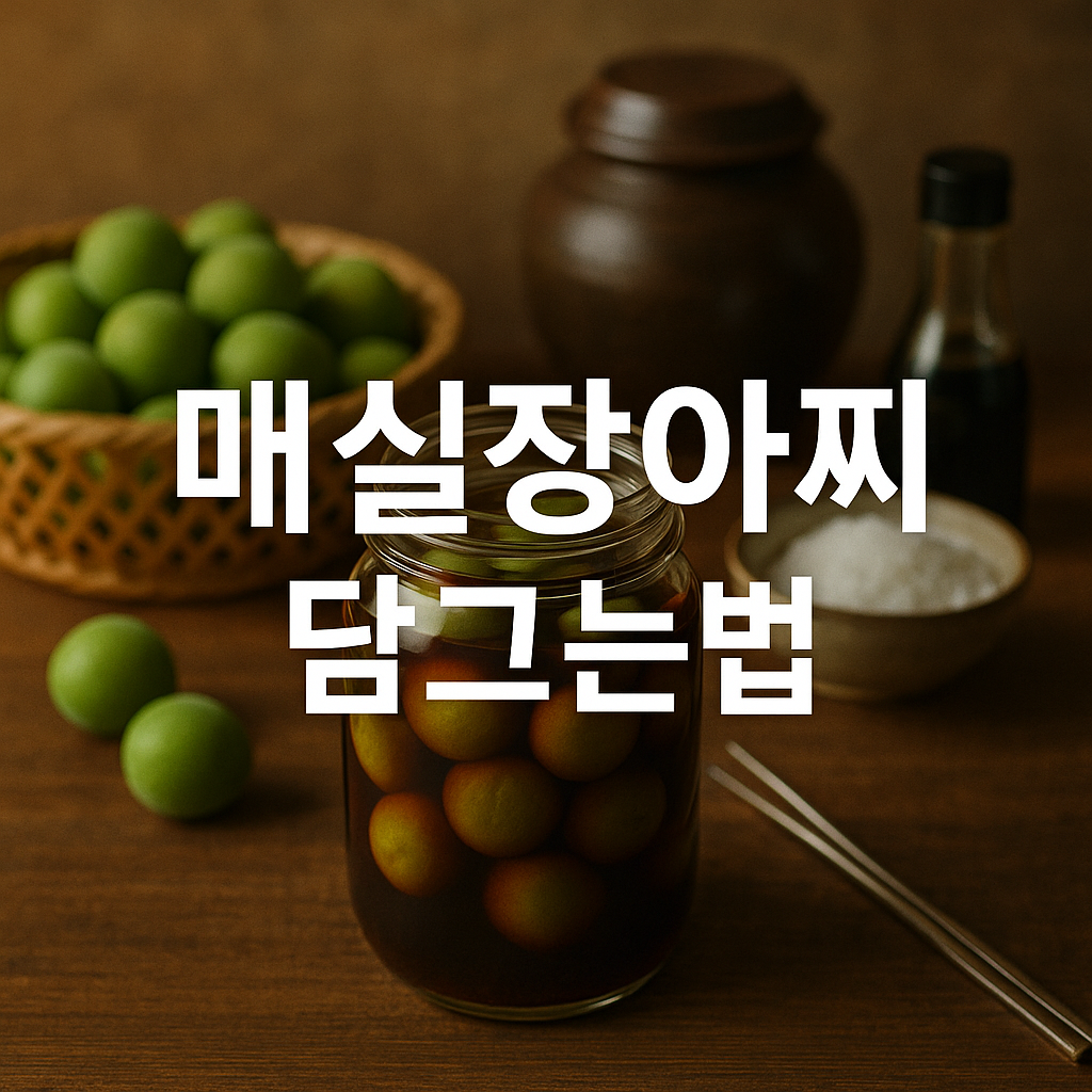 매실장아찌 담그는법