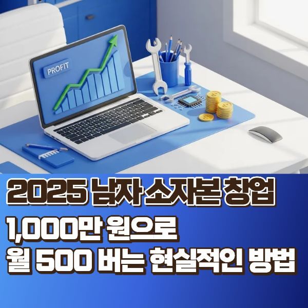 망하지 않는 남자 소자본 창업 아이템 BEST 3