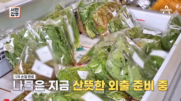 서민갑부 385회 오늘 제철나물을 데쳐 오늘 배송하는 꼼꼼하게 선별한 제철 나물로 연 매출 60억 나물 파는 곳 인터넷 전국 택배 주문 방송 정보