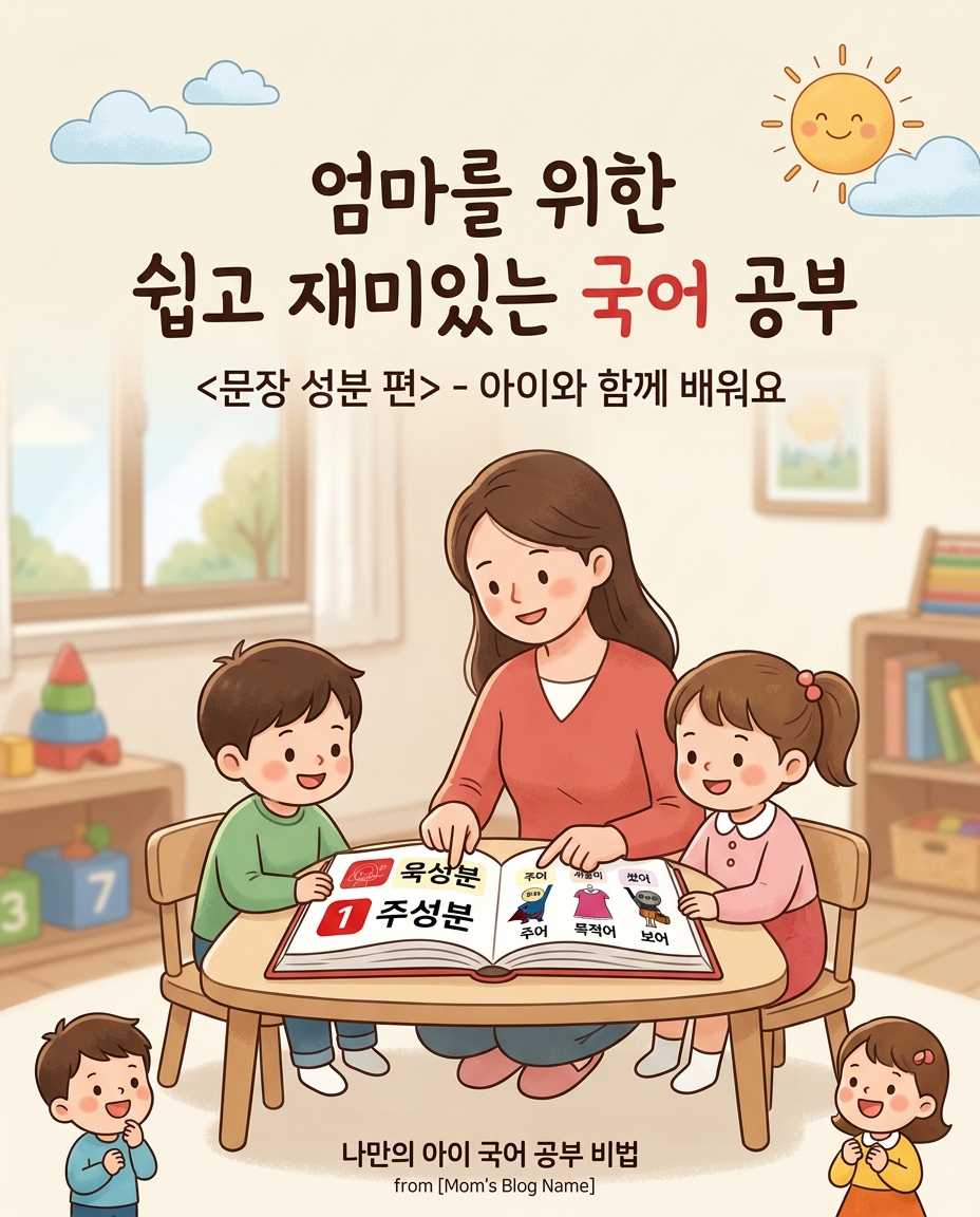 초등 문장 성분 쉽게 배우기｜ 주어&middot;서술어&middot;목적어&middot;보어